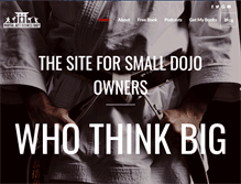 Tablet Screenshot of martialartsbusinessdaily.com